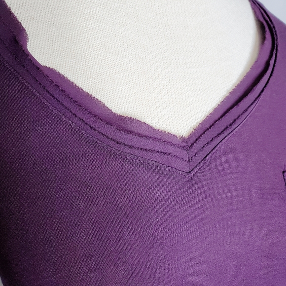 Purple Merona Long Sleeve Pocket Tee - Sz S (EUC) - Picture 11 of 11